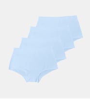 Malabadi Kadın 4 Lü Paket İz Yapmayan Modal Boxer Külot 1053 (Beyaz)