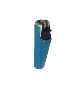Metal Kılıflı Clipper İnce Çakmak (Mavi)