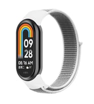 Microsonic Xiaomi Mi Band 8 Hasırlı Kordon Woven Sport Loop Rose Gold (Beyaz)