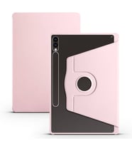 Galaxy Tab S9 Plus Kılıf Termik Kalem Bölmeli Dönebilen Standlı Kılıf (Pembe)