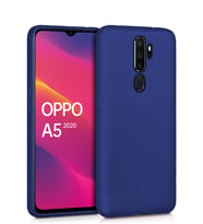 Microsonic Matte Silicone Oppo A5 2020 Kılıf (Lacivert)