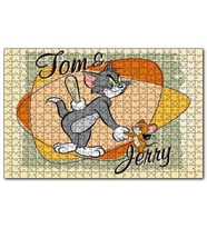 Cakapuzzle Tom Ve Jerry Sopa Ve Dinamit  Puzzle Yapboz MDF (Ahşap) (500 Parça)