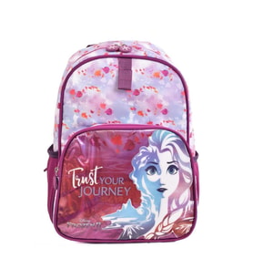 MiniBonito Frozen Elsa Anna Kız Çocuk İlkokul Sırt Çantası (Lila)