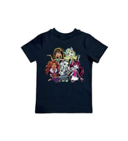 MONSTER HIGH baskılı pamuklu penye kumaş yazlık çocuk tişört (Siyah)