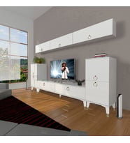 Decoraktiv Eko 9 Mdf Std Gold Tv Ünitesi Tv Sehpası (Beyaz)