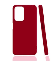 Kvy İnfinix Note 8 Biye Silikon Kılıf (Kırmızı)
