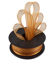 Kına Atölyesi Şifon Süs Kurdela 20 Metre  2,5 Cm (Gold)