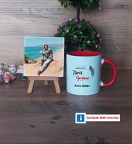 Tarih Öğretmeni Fotoğraflı Dekoratif Taş, Kupa Bardak Beyaz Hediye (Model 2)