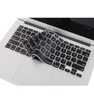Laptop MacBook Air Pro Klavye Koruyucu 13-15-17inc İngilizce/Türkçe USTip A1466 (Siyah)