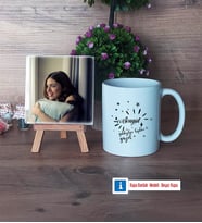 Doğum Günü Hediyesi Fotoğraflı Dekoratif Taş, Kupa Bardak Beyaz Hediye (Model 1)