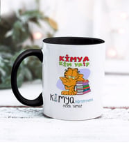 Kimya Öğretmeni Tasarımlı Kişiye Özel Kupa Bardak (Siyah)