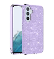 Galaxy A14 Kılıf Zore Shining Simli Silikon Kılıf (Mor)