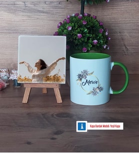 İsme Özel Doğum Günü Hediyesi Fotoğraflı Dekoratif Taş, Kupa Bardak Beyaz Hediye (Model 14)