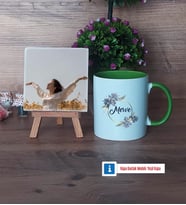 İsme Özel Doğum Günü Hediyesi Fotoğraflı Dekoratif Taş, Kupa Bardak Beyaz Hediye (Model 14)