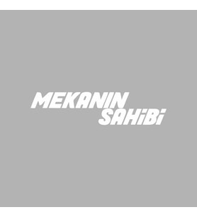 Mekanın Sahibi Araba Sticker siyah 16x4 CM (Beyaz)