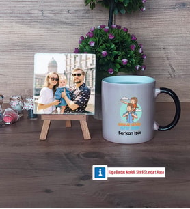 Babalar Günü Hediyesi Fotoğraflı Dekoratif Taş, Kupa Bardak Beyaz Hediye Babaya Hediye (Model 9)