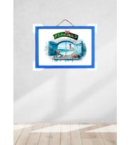 Tasarım Alaçatı 20*30 Çerçeve (Mavi)