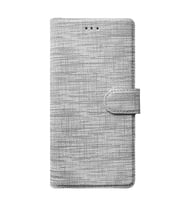 Xiaomi Mi 9 SE Spor Kumaş Cüzdan Kılıf Kırılmaz Ekran Koruyucu (Gri)