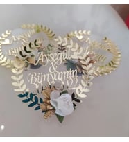 Kişiye Özel Şeffaf Pleksi Magnet Hatıra (Gümüş)