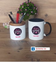 Love Yourself Kalemlik, Kupa Bardak T Kişiye Özel Hediye (Model 12)