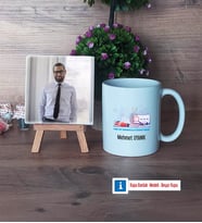 Fen ve Teknoloji Öğretmeni Fotoğraflı Dekoratif Taş, Kupa Bardak Beyaz Hediye (Model 1)