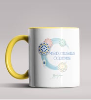 Kişiye Özel Meslek Dersleri Öğretmeni Tasarımlı Siyah Renk Kupa 3 (Sarı)