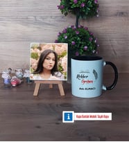 Rehber Öğretmen Fotoğraflı Dekoratif Taş, Kupa Bardak Beyaz Hediye (Model 11)