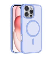 Apple iPhone 16 Pro Max için Magsafe ile uyumlu Kılıf Mat Yüzey Sio Kapak (Lila)