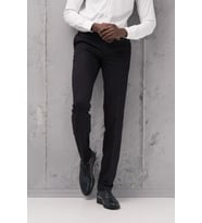 Ecer Regular Fit Düz Kalın Kışlık Gabardin Yan Cepli Pantolon (Lacivert)