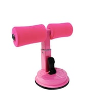Vantuzlu Mekik Çekme Şınav Barı Karın Kası Çalıştırma Spor Aleti (Pembe)