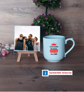 Arkadaşa Hediye Fotoğraflı Dekoratif Taş, Kupa Bardak Beyaz HediyeDoğum Günü Hediyesi (Model 5)
