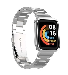 Mi Watch Lite Kordon Kasalı Metal Kordon (Gümüş)