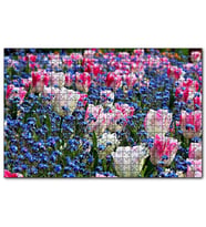 Cakapuzzle Lale Çiçeği Ve Bahar Çiçekleri  Puzzle Yapboz MDF (Ahşap) (500 Parça)
