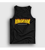 Presmono Unisex Beyaz Thrasher K Pop Jungkook Bts Atlet 272778tt (Siyah)