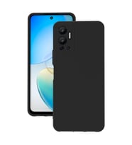 Infinix Hot 12 Kılıf Kamera Korumalı Silikon Rubber Arka Kapak (Siyah)