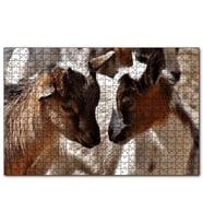 Cakapuzzle Sevimli Oğlaklar Görseli  Puzzle Yapboz MDF (Ahşap) (255 Parça)