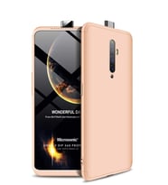 Oppo Reno 2Z Kılıf Double Dip 360 Protective (Gold)