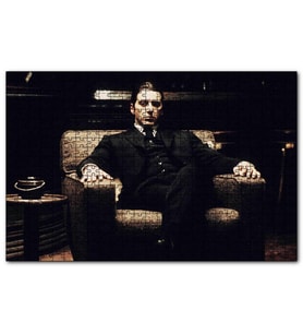 Cakapuzzle The Godfather Al Pacino Koltukta  Puzzle Yapboz MDF (Ahşap) (500 Parça)