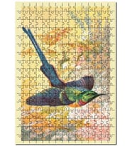 Cakapuzzle Sarı Göğüslü Güneş Kuşu Puzzle Yapboz MDF (Ahşap) (1000 Parça)