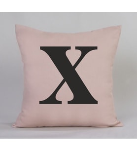X Harfli Yastık (Bej)