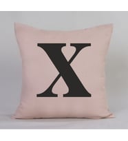 X Harfli Yastık (Bej)