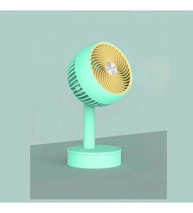 Masaüstü Mini Usb Fan 3 Kademeli Taşınabilir Soğutucu Şarjlı Vantilatör (Yeşil)