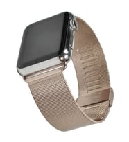 Ally Apple Watch 7-8 41mm 6-5-4 40mm Kayış Kordon Milano Metal Klasik Kopça 3-2-1 38mm (Şampanya)