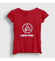 Presmono Kadın Sarı Logo Linkin Park T-Shirt 97820tt (Kırmızı)