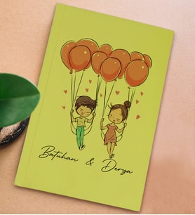 BK Gift Kişiye Özel Sevgili İsimli Sert Kapaklı Sarı Defter, Sevgiliye Hediye, Doğum Günü Hediyesi, Anı Defteri (Model 5)