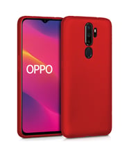 Microsonic Matte Silicone Oppo A9 2020 Kılıf (Kırmızı)