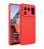 Microsonic Xiaomi Mi 11 Ultra Kılıf Groovy Soft Yeşil (Kırmızı)