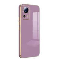 Microsonic Xiaomi Mi 13 Lite Kılıf Olive Plated Siyah (Lila)