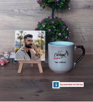 Edebiyat Öğretmeni Fotoğraflı Dekoratif Taş, Kupa Bardak Beyaz Hediye Öğretmenler Günü Hediyesi (Model 10)