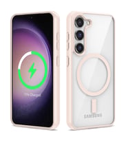 Galaxy S22 Plus Kılıf Magsafe Wireless Şarj Özellikli Silikon Zore Ege Kılıf (Pembe)